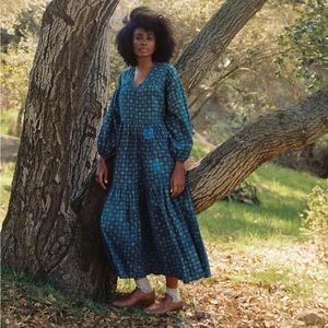 Christy Dawn Allie Dress Indigo Daisy Field Medium